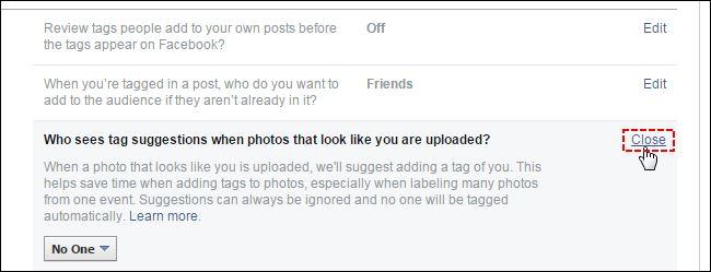 How to Stop Facebook From Suggesting Your Name in other Photos  - 17