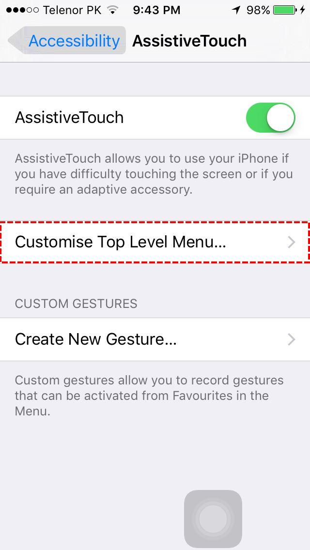 How to enable and Customise AssistiveTouch on iOS Devices  - 71