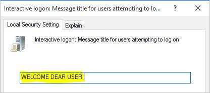 Group Policy Editor Interactive Login Message - 81