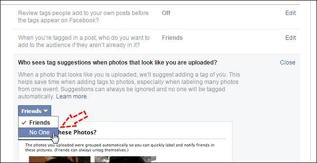 How to Stop Facebook From Suggesting Your Name in other Photos  - 22