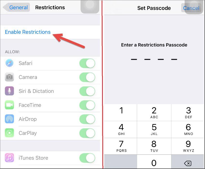 How to Enable Restrictions on iOS 9  - 35