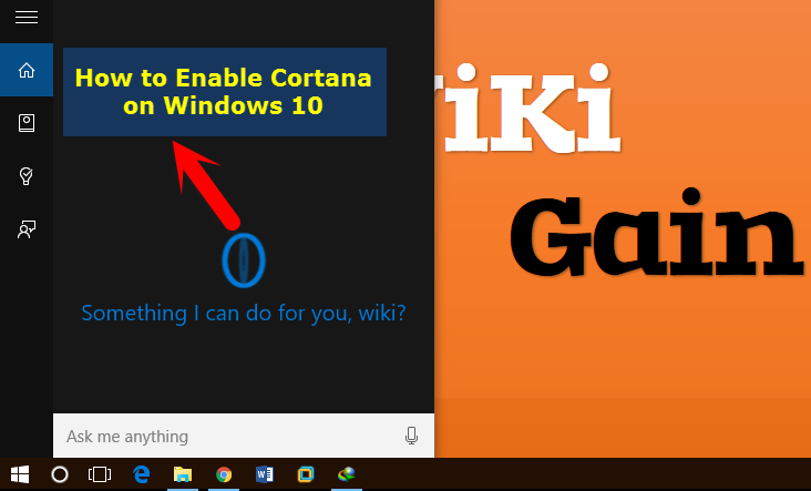 windows 10 how to enable cortana
