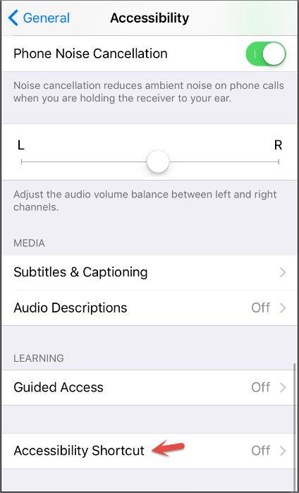 How to Create Accessibility Shortcuts on iOS Devices  - 57