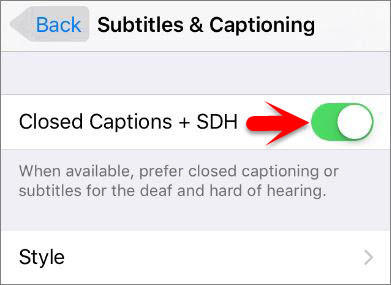 How to Enable Subtitles and Captioning on iOS Devices  - 36