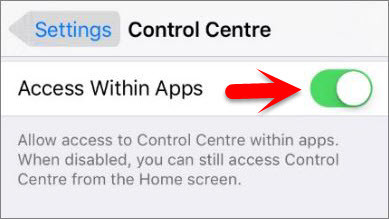 How to Setup and Use Control Center on iOS Devices  - 72