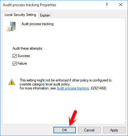 Configuring Audit Policy in Windows Server 2016 - 85