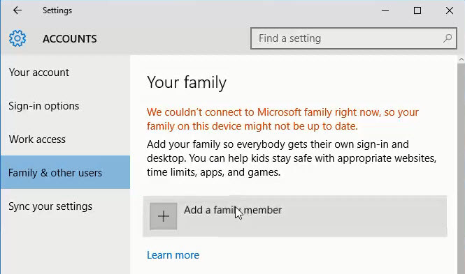 how to setup windows live family safety