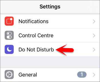 Setup Do not Disturb and Configure on iOS Devices - 45