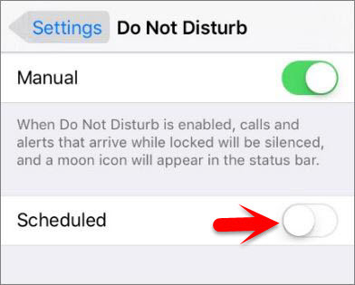 Setup Do not Disturb and Configure on iOS Devices - 49