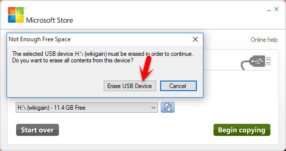 Erase USB Device