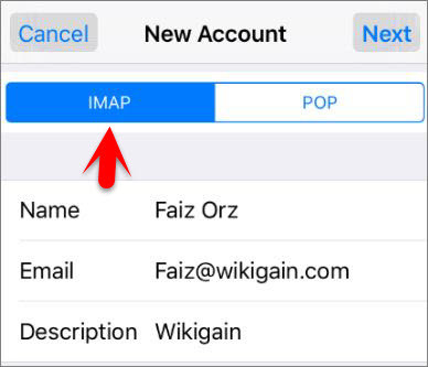 How to Add Self Hosted Email Account on iOS Devices  - 56