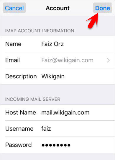 How to Add Self Hosted Email Account on iOS Devices  - 19