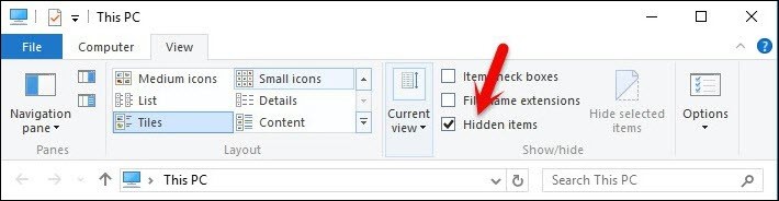 Completely Unhide Files and Folders in Windows  wikigain - 7