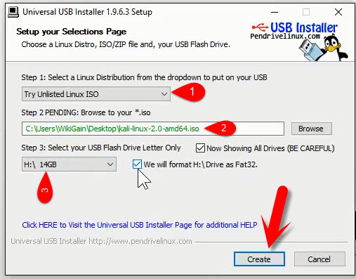 bootable kali linux usb for windows using easybcd