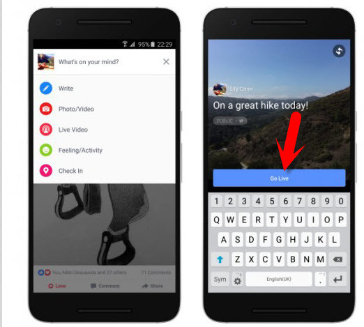 How to Share Live Video Broadcast on Facebook  - 26