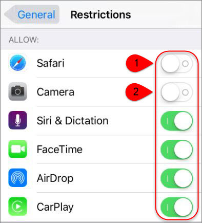 How to Enable and Use Restrictions on iOS Devices  - 42