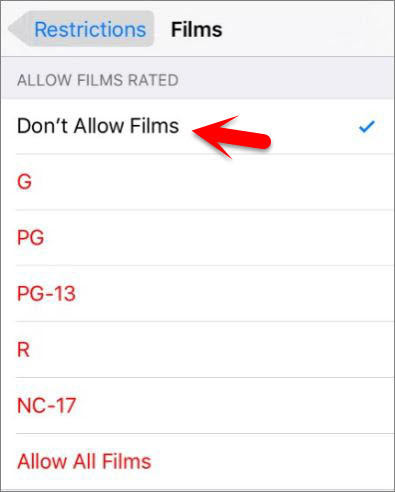 How to Enable and Use Restrictions on iOS Devices  - 98