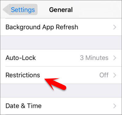 How to Enable and Use Restrictions on iOS Devices  - 53