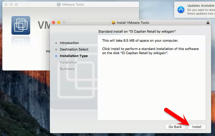 install documentation for vmware fusion on mac os x