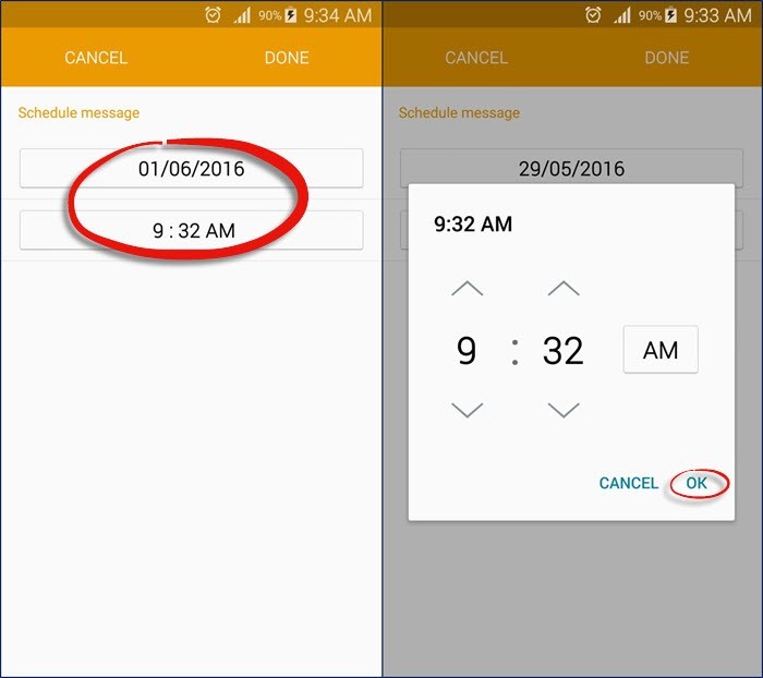 Send Schedule Message to Someone on Android - 97