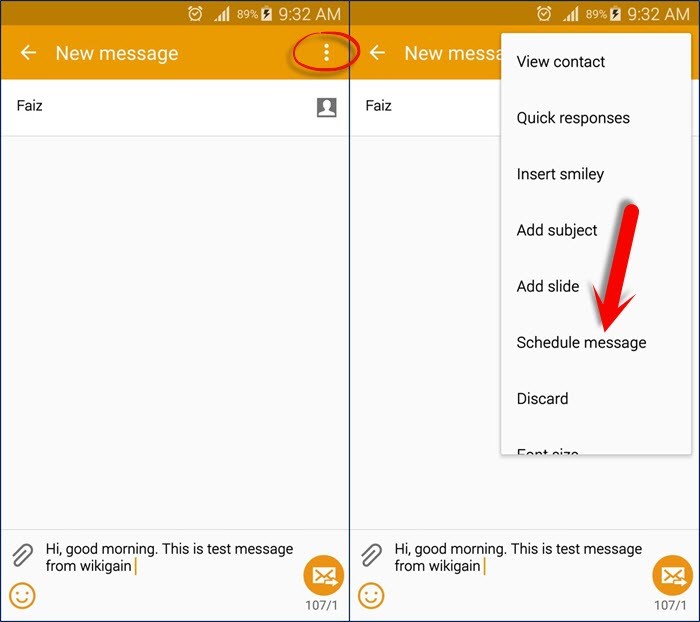 Send Schedule Message to Someone on Android - 71