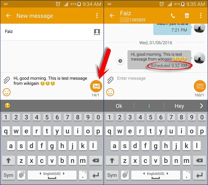 Send Schedule Message to Someone on Android - 32