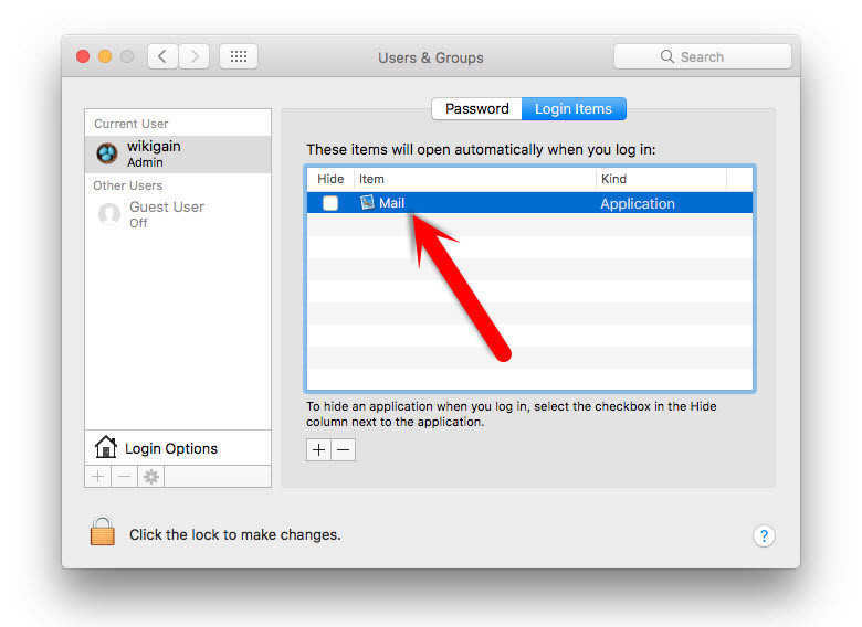 mac startup programs not in login items 10.13.6