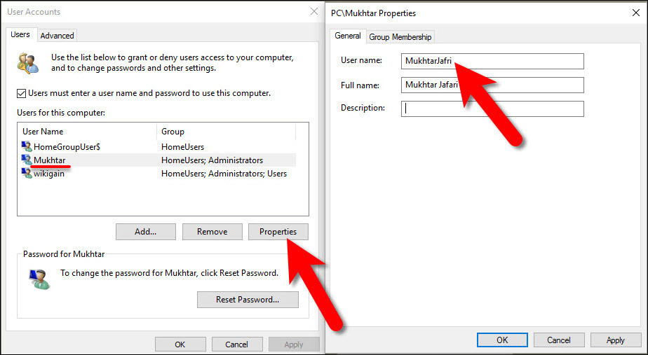 Changer Le Nom Du Compte Utilisateur Avec La Commande Netplwiz