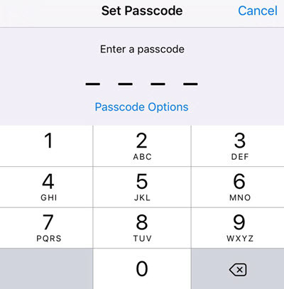 Four Degit Passcode