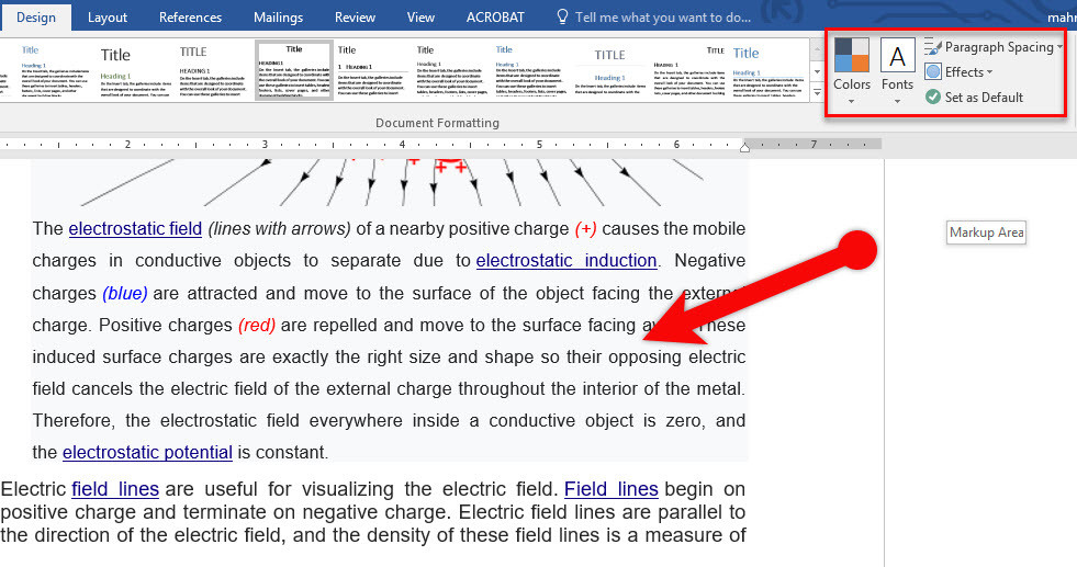 Appliquer Des Thèmes De Document Dans Microsoft Office Word 2016