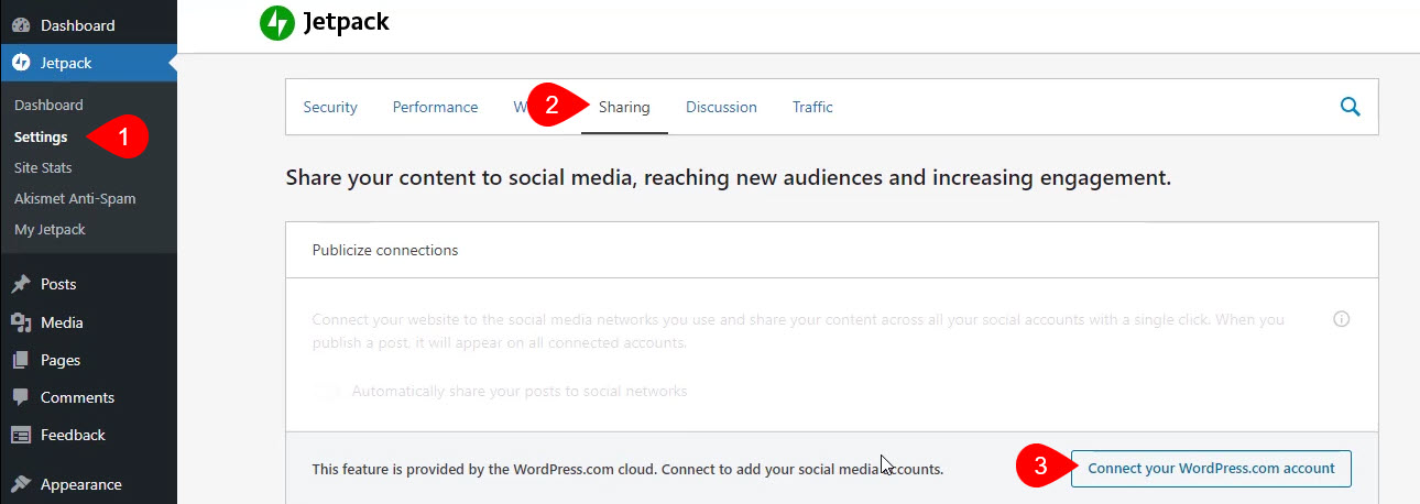 Connect Jetpack To Wordpress