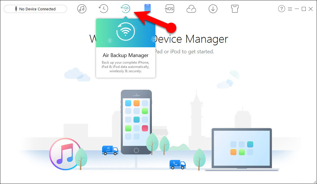 Go To Air Backup Manager