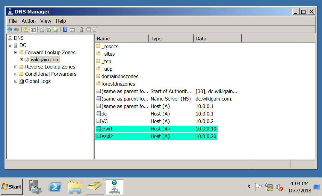 Comment Créer Une Infrastructure Vsphere Sur Des Hôtes Esxi Windows Server 2008 R2