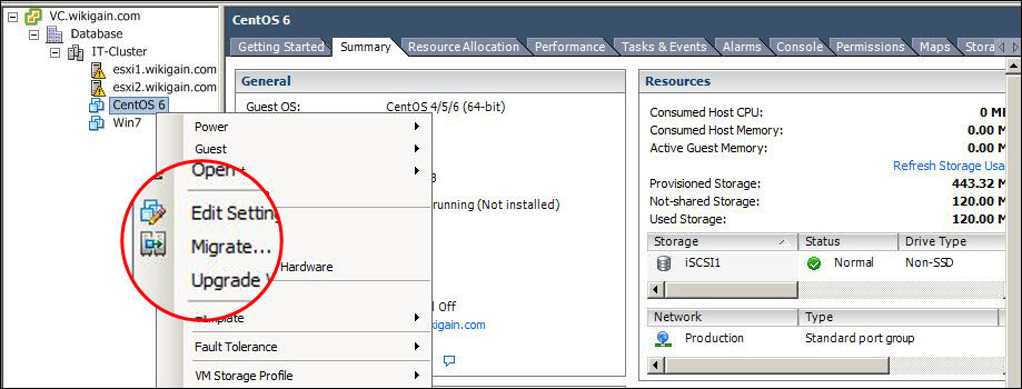 Comment Créer Une Infrastructure Vsphere Sur Windows Server 2008 R2 Vmotion