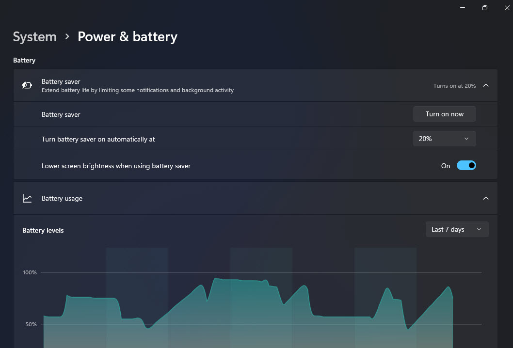 Battery Saver And Battery Usage