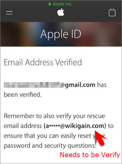 Email Address Verified