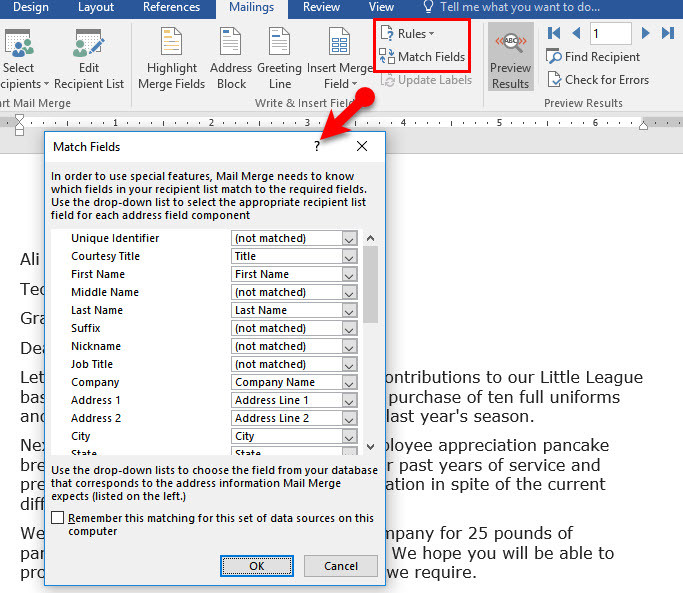 Créer Une Enveloppe De Publipostage-Envoyer-Microsoft Word 2016