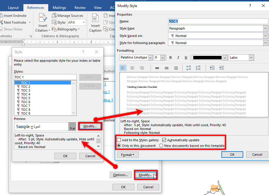 Créer Un Contenu De Table Dans Microsoft Office Word 2016