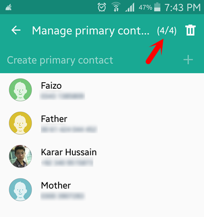 Customize Primary Contacts