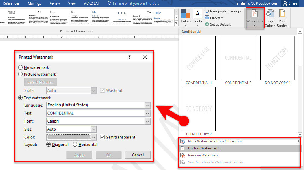 Comment Concevoir Un Arrière-Plan De Page Dans Microsoft Word 2016