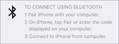 To Connect Using Bluetooth