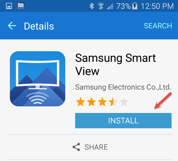 Installez Samsung Smart View Sur Votre Mobile