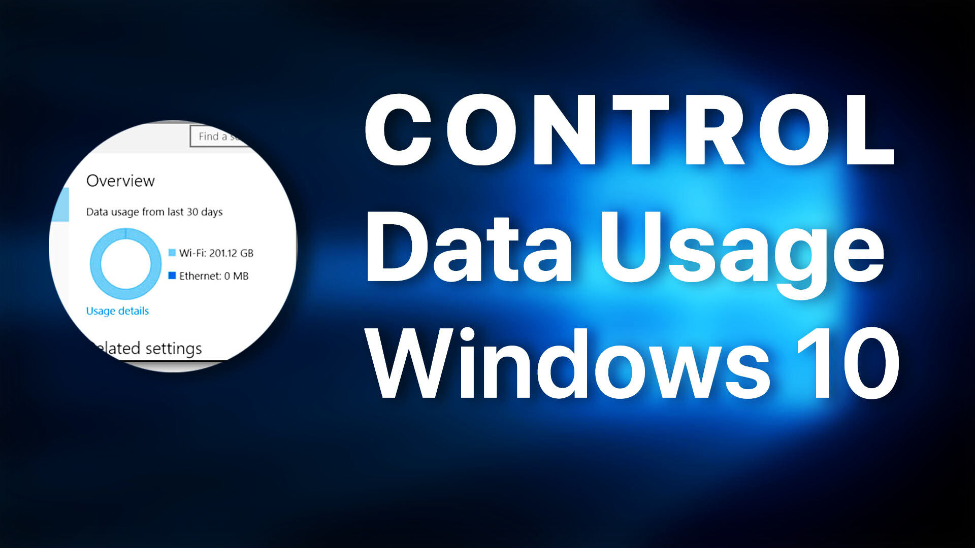 Control Data Usage In Windows 10