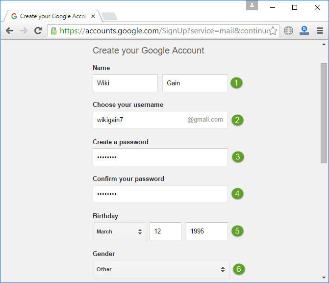 Create Google Account