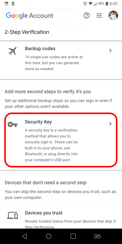 3 Security Key