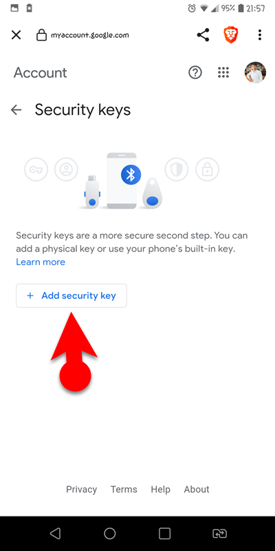 4 Add A Security Key