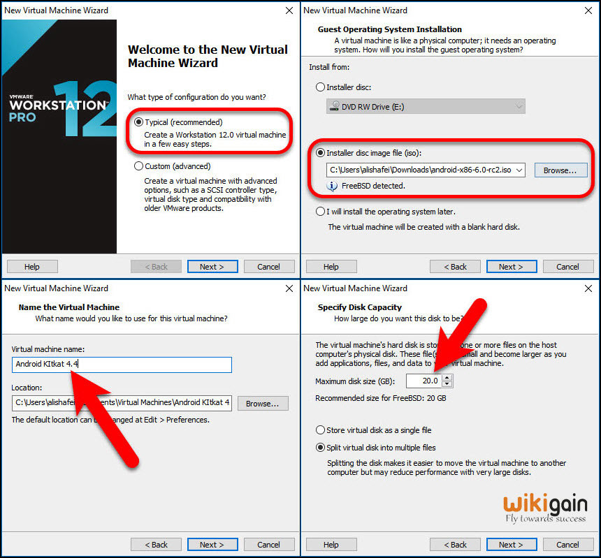 Comment Installer Android Kitkat 4.4 Dans Vmware ?