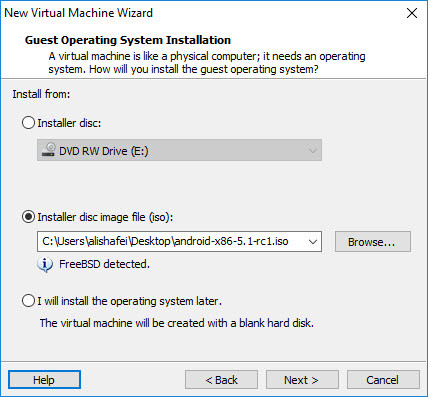 Comment Installer Android Lollipop Sur Vmware ?