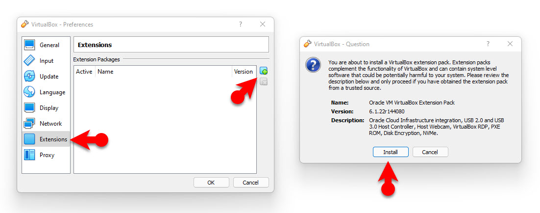 3 1 Install Virtualbox Extension Pack