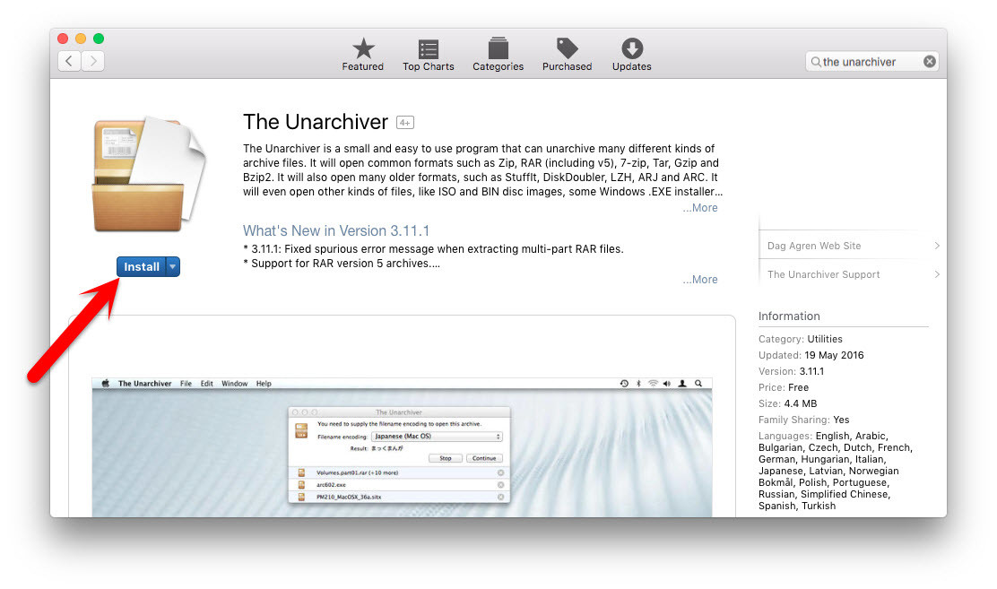 Download The Unarchiver